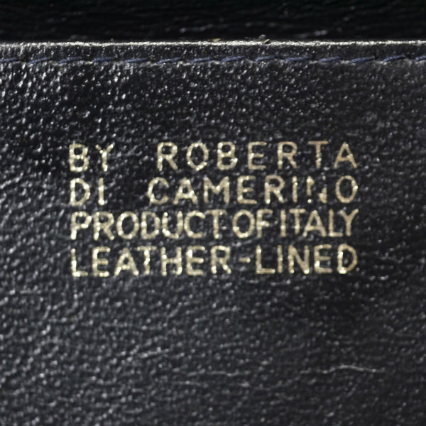 Roberta　モケットがま口ミニショルダー（黒系）