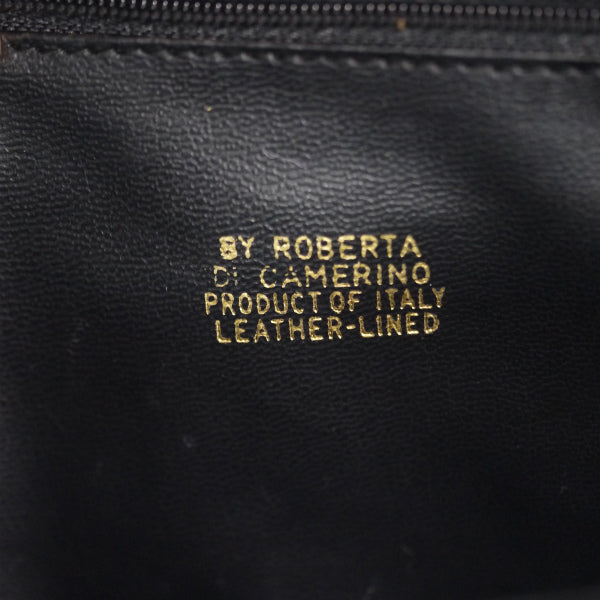 Roberta　3WAY総革チェーンバッグ（黒）