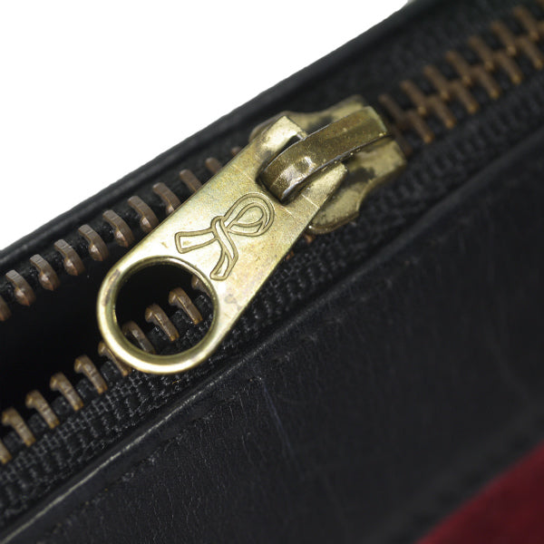 Roberta　ウェーブライン柄モケット ミニボストン （赤/緑/青）