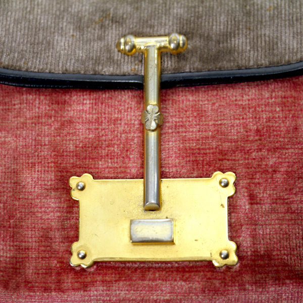 Roberta　モケットVintageミニポシェット（赤系）