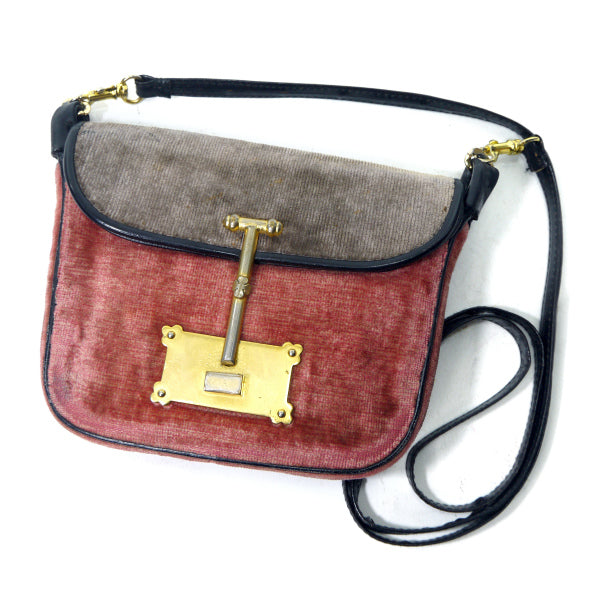 Roberta　モケットVintageミニポシェット（赤系）