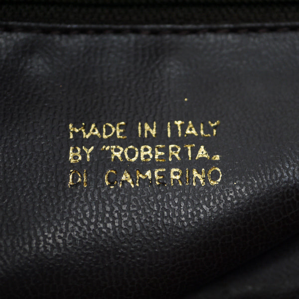 Roberta　総革Rロゴミニショルダー（茶）