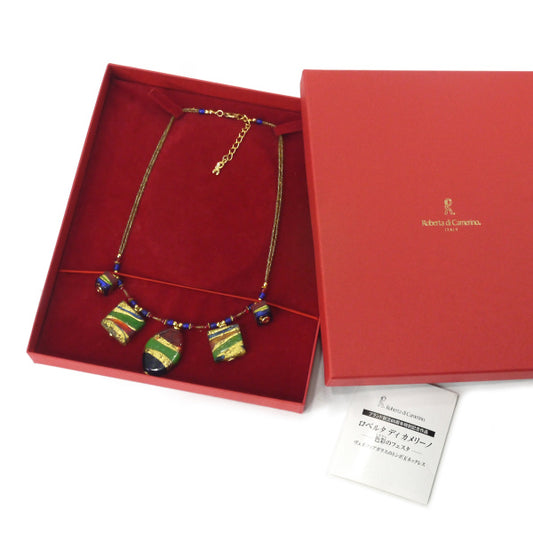 Roberta　ヴェネツィアガラスのトンボ玉ネックレス