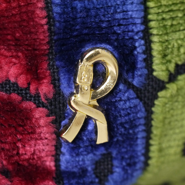 Roberta　ベルト柄がま口コインケース（トリコロール）