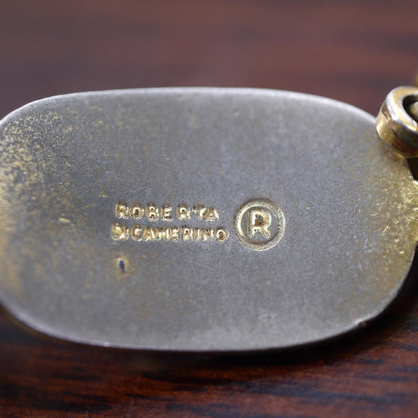 Roberta　Rモチーフ ブレスレット(赤×青)