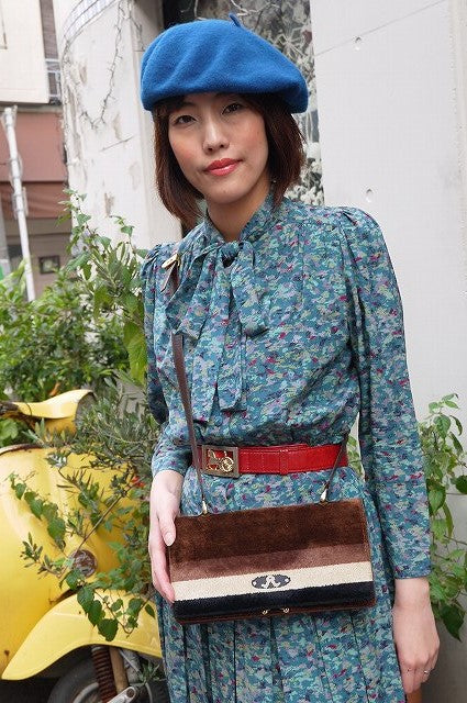 Roberta　ビロードショルダー（茶）