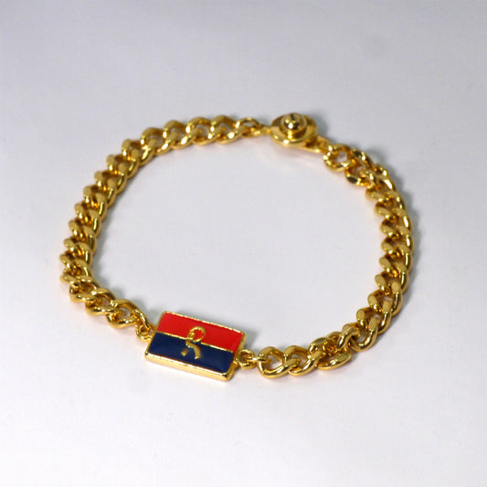 Roberta　スクエアRモチーフ ブレスレット