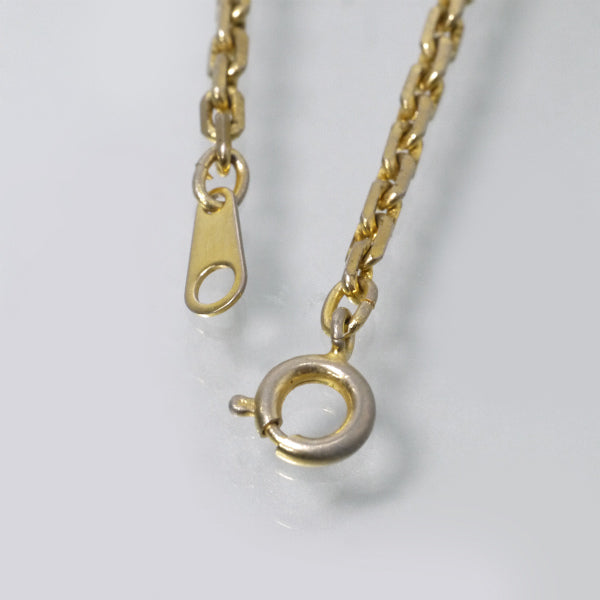 Roberta　Rモチーフ ネックレス&ブレスレット（黄）