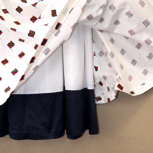 Roberta　２ピース（白・旗柄）