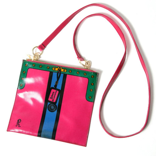 Roberta　斜め掛けだまし絵ショルダー（ピンク）