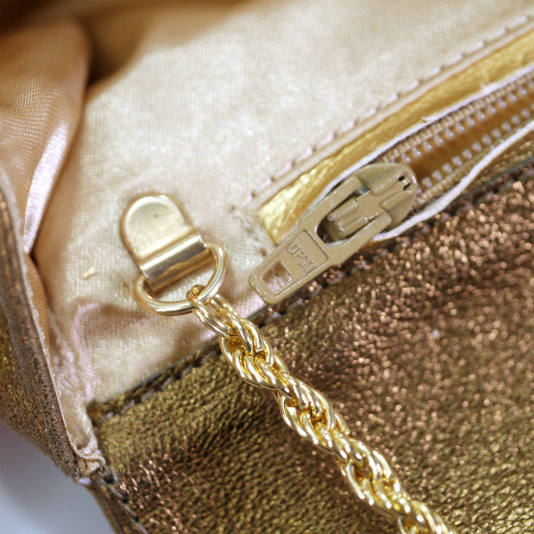 RODO ラインストーン チェーンバッグ （ゴールド）