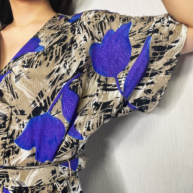 Rococo's SELECT　チューリップ柄vintageワンピース