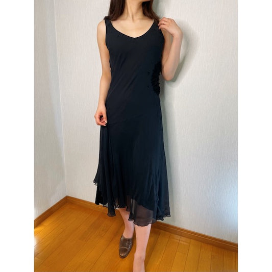 Rococo's SELECT　スパンコールvintageチュールドレス（黒）