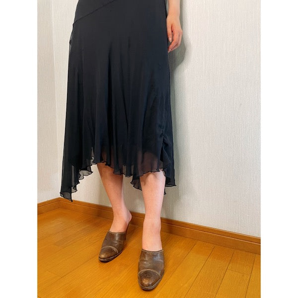 Rococo's SELECT　スパンコールvintageチュールドレス（黒）