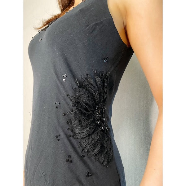 Rococo's SELECT　スパンコールvintageチュールドレス（黒）