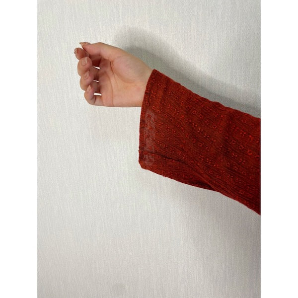 Rococo's SELECT　エスニック刺繍vintageロングワンピース（赤）