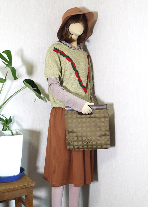 CHANEL　ニュートラベルライン　ジャガードバッグ