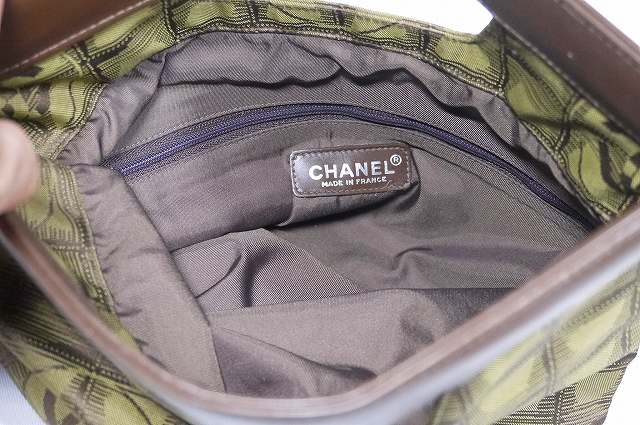 CHANEL　ニュートラベルライン　ジャガードバッグ