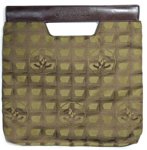 CHANEL　ニュートラベルライン　ジャガードバッグ