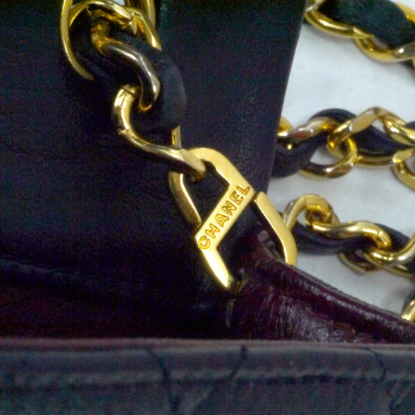 OLD CHANEL80s!ミニマトラッセチェーンポシェット（黒）