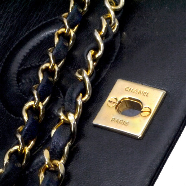 OLD CHANEL80s!ミニマトラッセチェーンポシェット（黒）