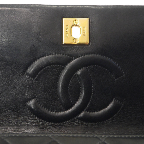 OLD CHANEL80s!ミニマトラッセチェーンポシェット（黒）