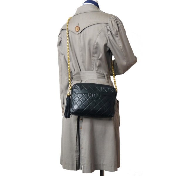 OLD CHANEL　チェーンショルダー（黒）