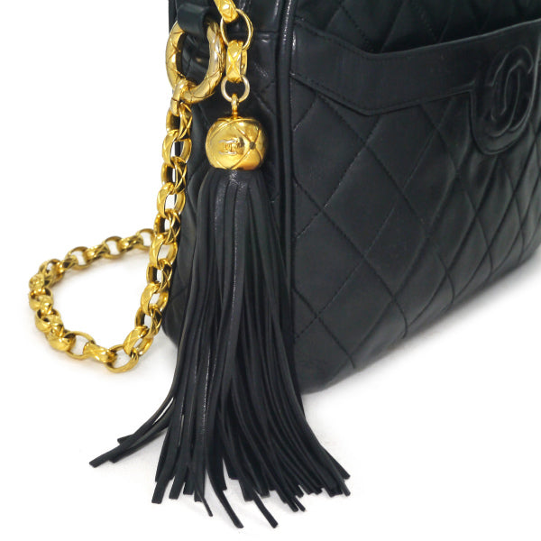 OLD CHANEL　チェーンショルダー（黒）