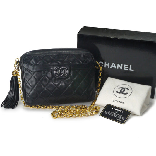 OLD CHANEL　チェーンショルダー（黒）