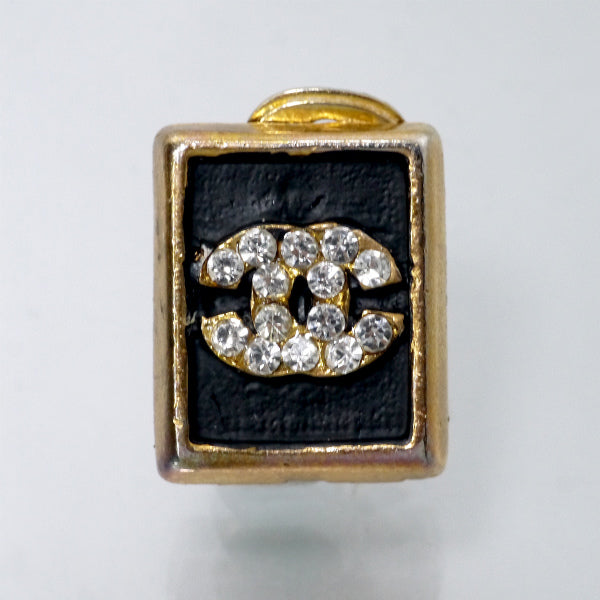 OLD CHANEL　モノトーンイヤリング（ココマーク）