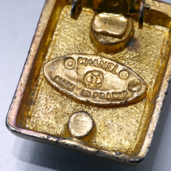 OLD CHANEL　モノトーンイヤリング（ココマーク）