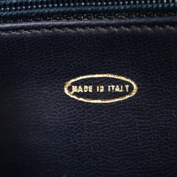 OLD CHANEL　デットストック!!マトラッセＷチェーンショルダー（濃紺）