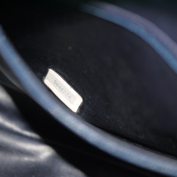 OLD CHANEL　デットストック!!マトラッセＷチェーンショルダー（濃紺）