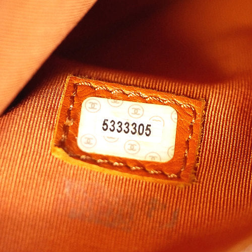 CHANEL オレンジ 新同！ラム革トート