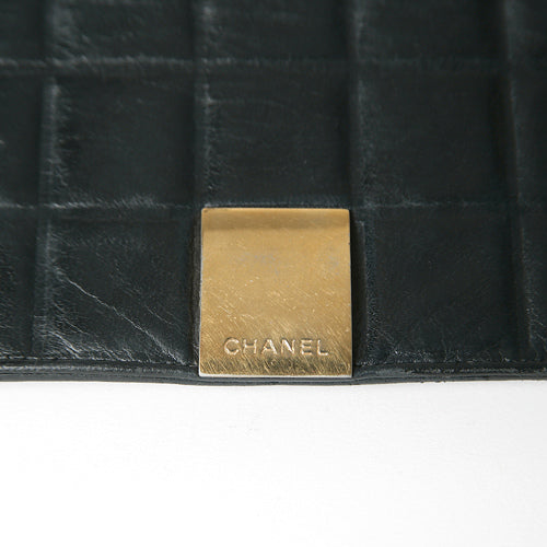 CHANEL チョコバー２つ折れ札入れ（黒）