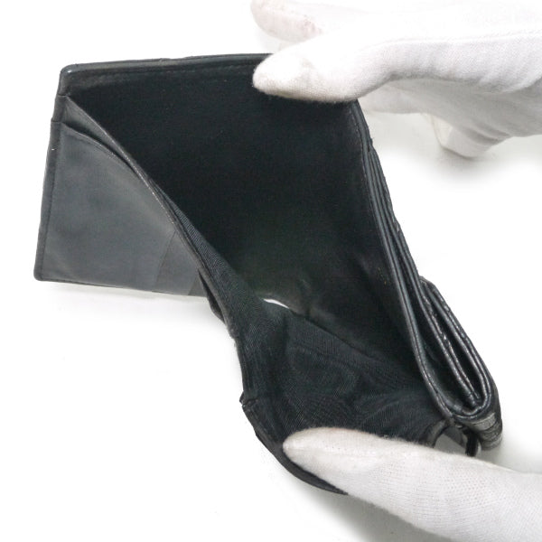 OLD CHANEL ビコローレWホック２つ折り財布（黒）