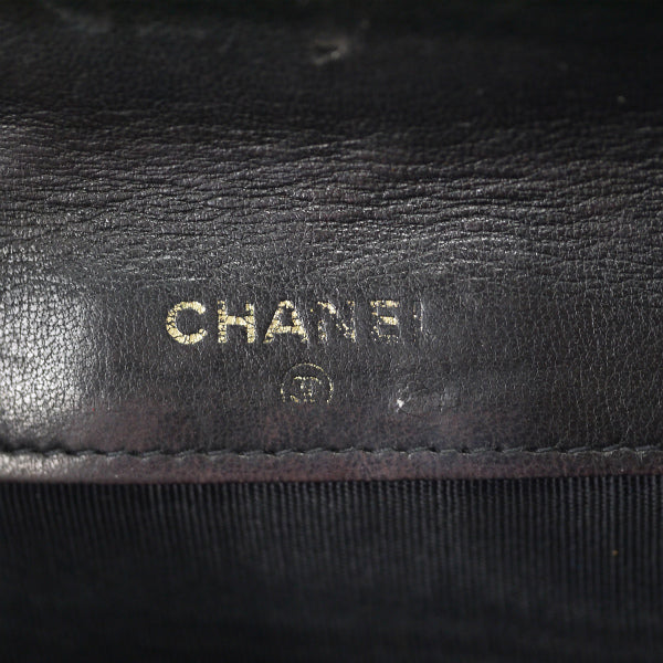 OLD CHANEL ビコローレWホック２つ折り財布（黒）