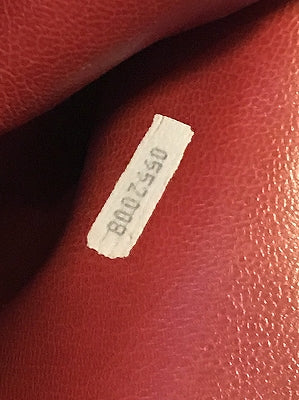 OLD CHANEL80sラムマトラッセ　トートバッグ（赤）