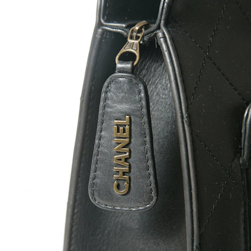 CHANELラムマトラッセ　ショルダー（黒）