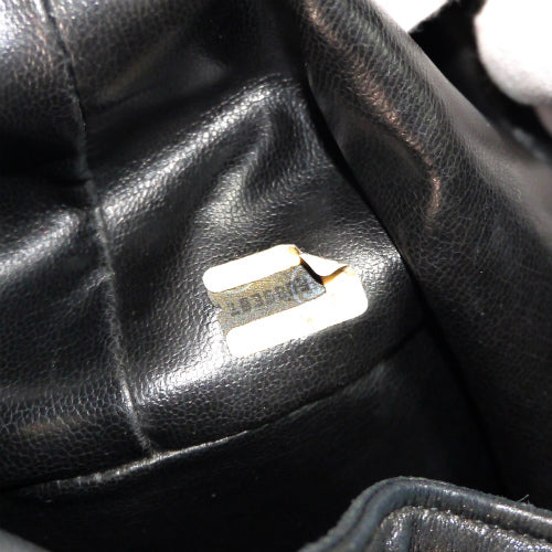 OLD CHANEL ラムスキン巾着チェーンショルダー（黒）