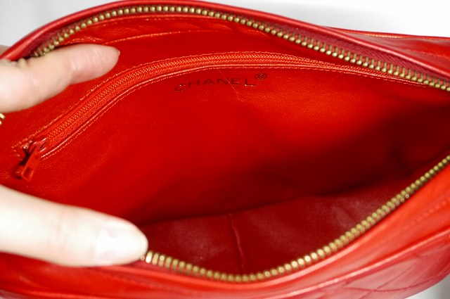 OLD CHANEL　フリンジショルダー（赤）