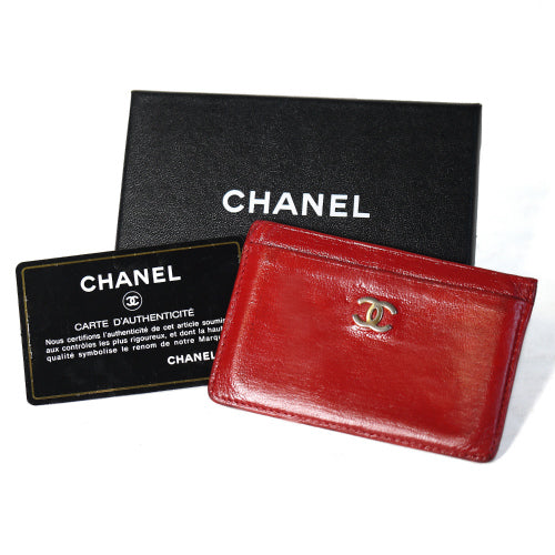 OLD CHANEL　カードケース（赤）