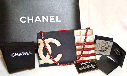 OLD CHANEL NO.5 デニムチェーンショルダー