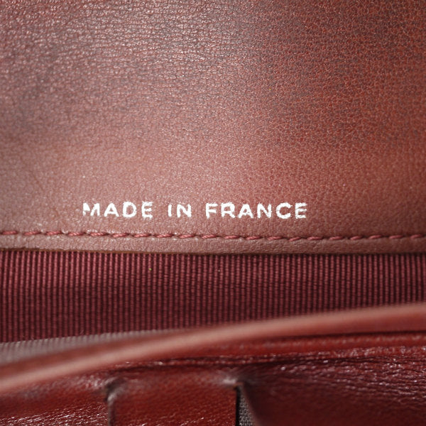 OLD CHANEL　マトラッセ3つ折り長財布（黒/ラムスキン）