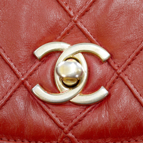 CHANEL　マトラッセウエストポーチ（赤）