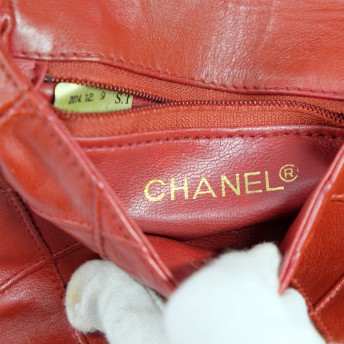 CHANEL　マトラッセウエストポーチ（赤）