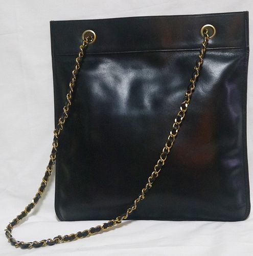 CHANEL ラム２Wayトートバッグ（黒）