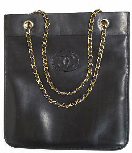 CHANEL ラム２Wayトートバッグ（黒）