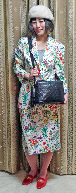 OLD CHANEL　フリンジ　Wポケ ショルダー（黒）