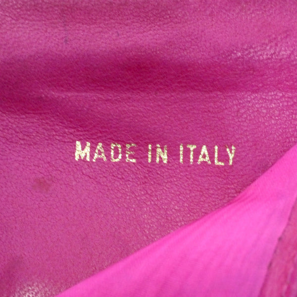 OLD CHANEL　＜訳あり＞ココステッチWホック折財布（ピンク/キャビアスキン）